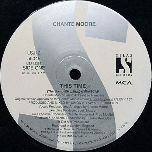 CHANTE MOORE // THIS TIME (2VER) / OLD SCHOOL LOVIN'