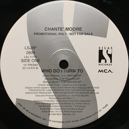 CHANTE MOORE // WHO DO I TURN TO (7VER)