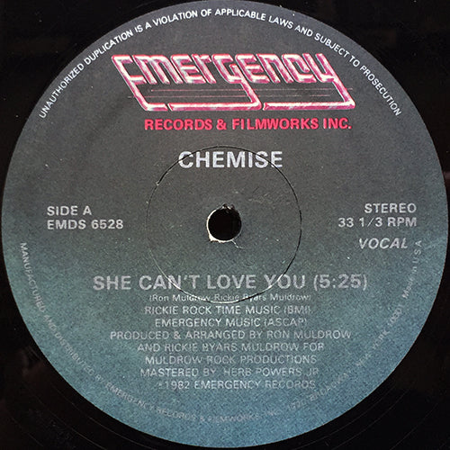 CHEMISE // SHE CAN'T LOVE YOU (5:25) / INST