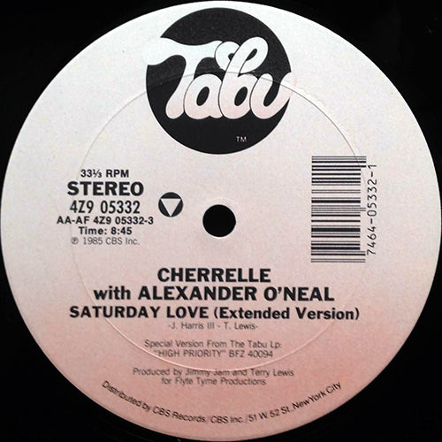 CHERRELLE with ALEXANDER O'NEAL // SATURDAY LOVE (8:45) / INST / ACAPPELLA