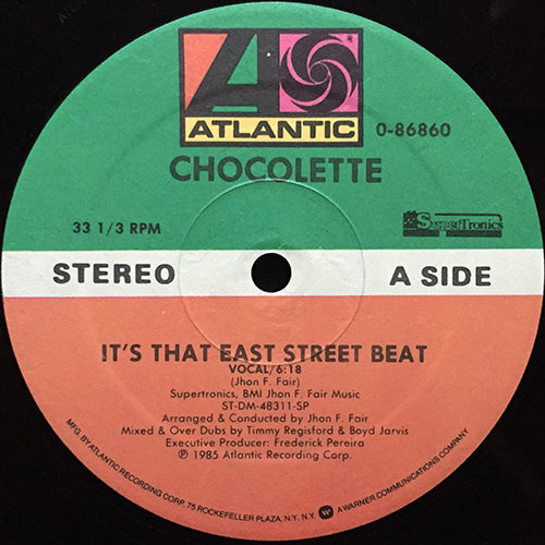CHOCOLETTE // IT'S THAT EAST STREET BEAT (6:18/7:10) / (DUB) (8:11)