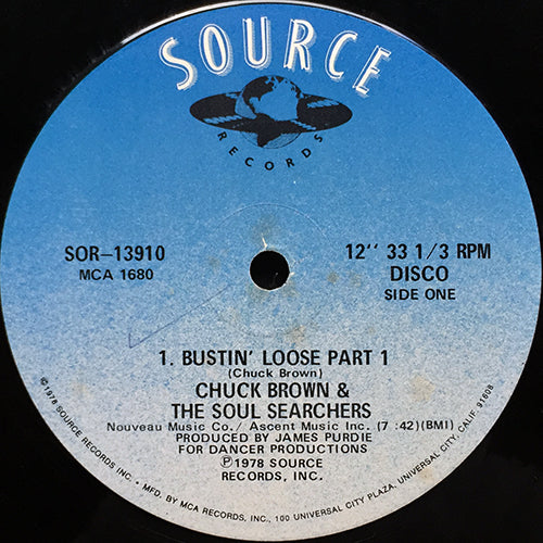 CHUCK BROWN & THE SOUL SEARCHERS // BUSTIN' LOOSE (PART 1) (7:42) / (PART 2) (10:05)