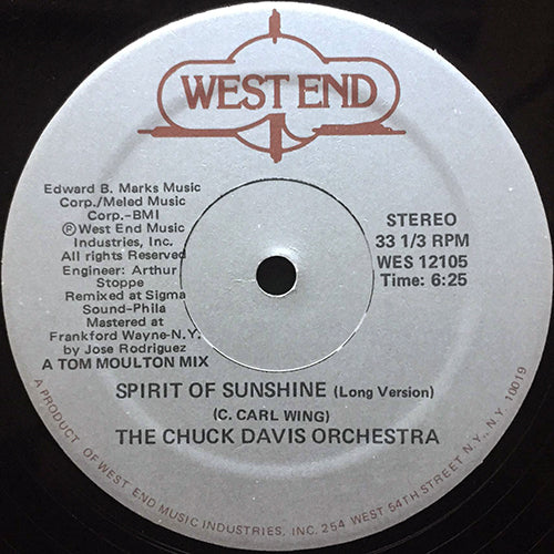 CHUCK DAVIS ORCHESTRA // SPIRIT OF SUNSHINE (6:25/3:34)