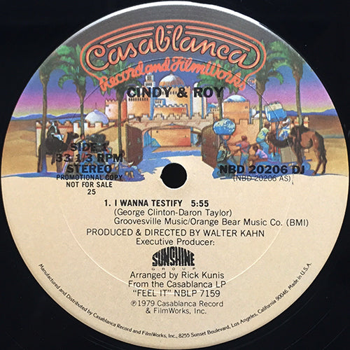 CINDY & ROY // I WANNA TESTIFY (5:55) / CHANGIN' JOBS (7:26)