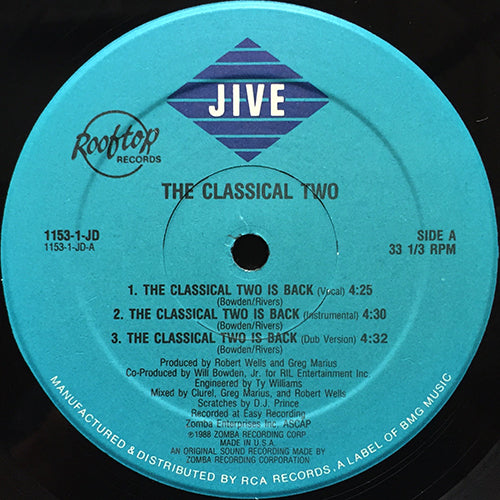CLASSICAL TWO // THE CLASSICAL TWO IS BACK (3VER) / NEW YORK'S ON FIRE (3VER)