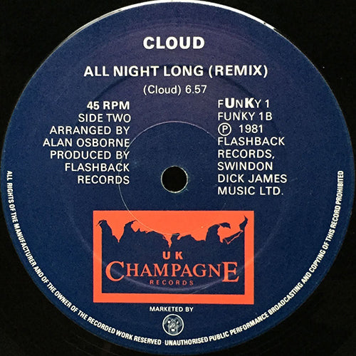 CLOUD // TAKE IT TO THE TOP (5:35) / ALL NIGHT LONG (REMIX) (6:57)