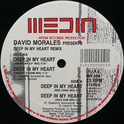 DAVID MORALES presents CLUBHOUSE // DEEP IN MY HEART (REMIX) (4VER)