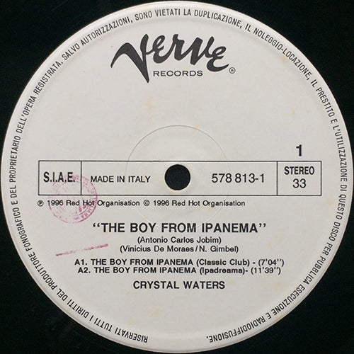 CRYSTAL WATERS // THE BOY FROM IPANEMA (5VER)