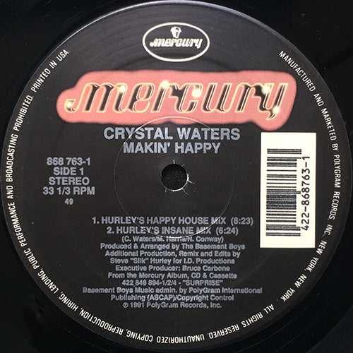 CRYSTAL WATERS // MAKIN' HAPPY (4VER)