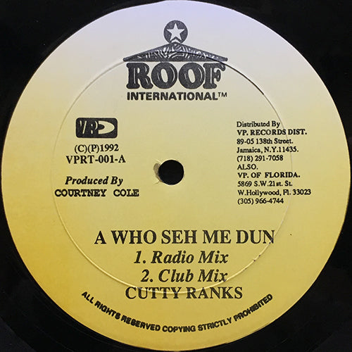 CUTTY RANKS // A WHO SEH ME DUN (4VER)