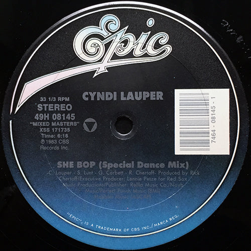 CYNDI LAUPER // SHE BOP (6:16) / GIRLS JUST WANT TO HAVE FUN (6:08)