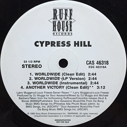 CYPRESS HILL // WORLDWIDE (3VER) / ANOTHER VICTORY (3VER) / NO ENTIENDES LA ONDA (HOW I COULD JUST KILL A MAN) (2VER)