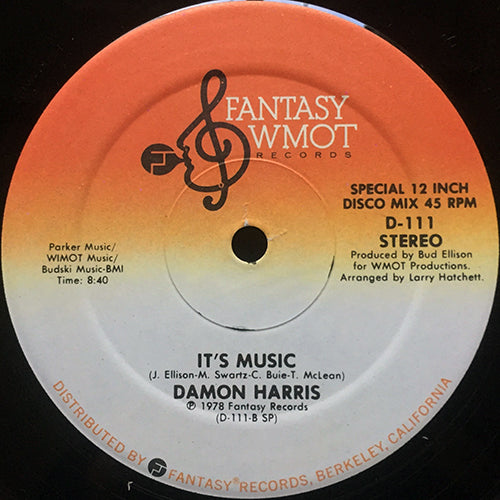 DAMON HARRIS // IT'S MUSIC (8:40) / SILK (7:08)