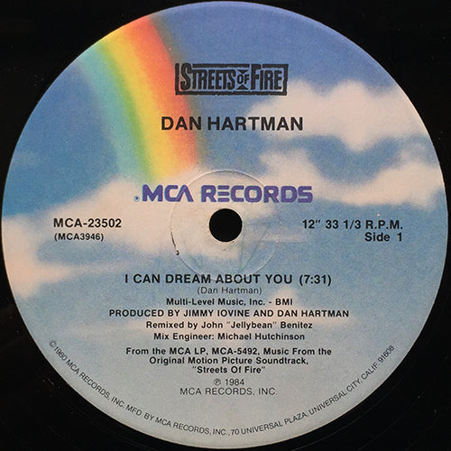 DAN HARTMAN // I CAN DREAM ABOUT YOU (7:31/4:23) / INST (4:23)