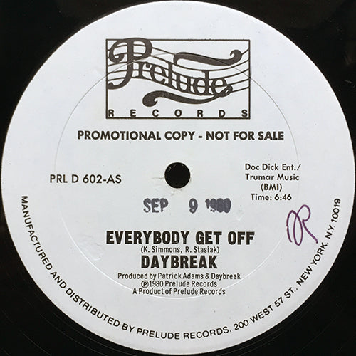 DAYBREAK // EVERYBODY GET OFF (6:46/3:33)