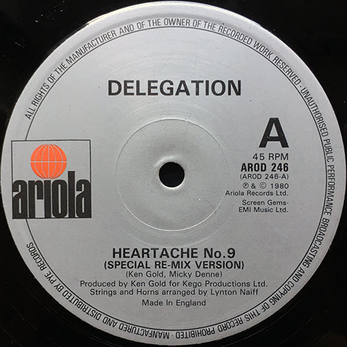 DELEGATION // HEARTACHE No. 9 (SPECIAL REMIX VERSION & SHORT VERSION) (2VER) / STAND UP (REACH FOR THE SKY)