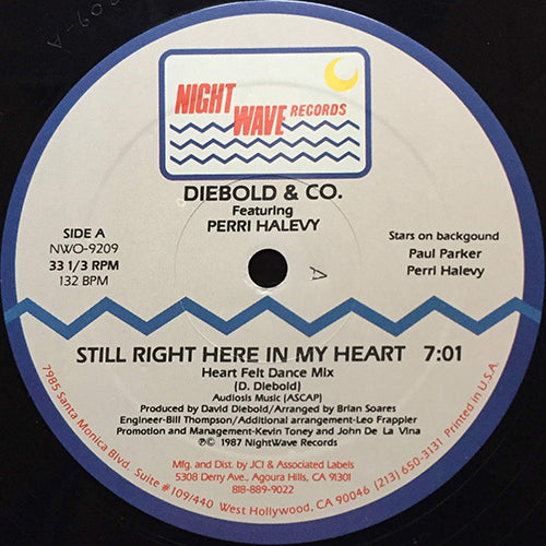 DIEBOLD & CO. feat. PERRI HALEVY // STILL RIGHT HERE IN MY HEART (7:01) / INST (7:12)