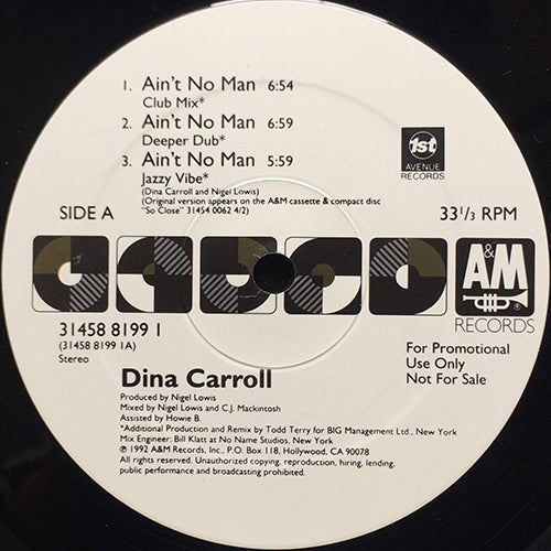 DINA CARROLL // AIN'T NO MAN (6VER)