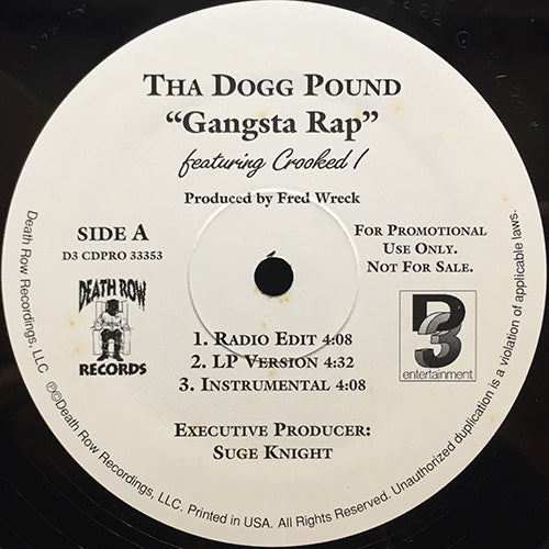 DOGG POUND // GANGSTA RAP (3VER) / JUST DOGGIN (3VER)