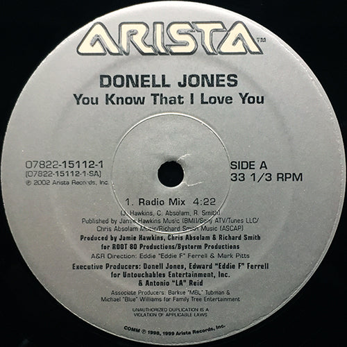 DONELL JONES // YOU KNOW THAT I LOVE YOU (3VER)