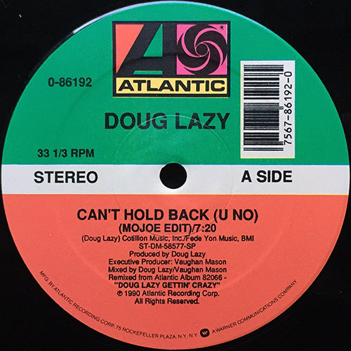 DOUG LAZY // CAN'T HOLD BACK (U NO) (3VER)
