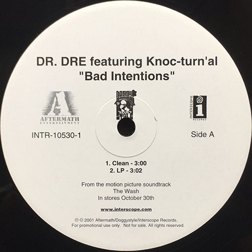 DR. DRE feat. KNOC-TURN'AL // BAD INTENTIONS (4VER)