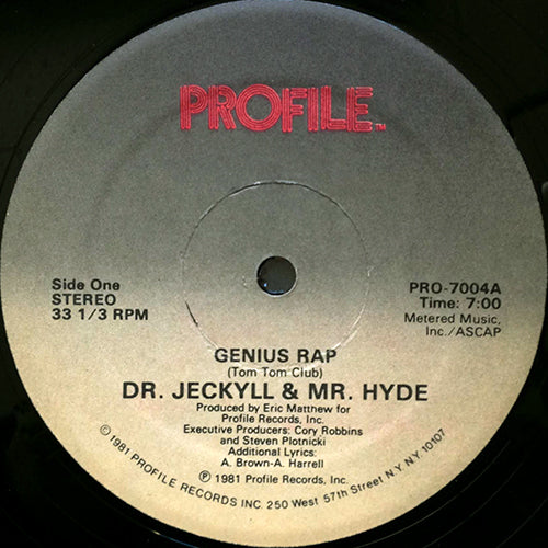 DR. JECKYLL & MR. HYDE // GENIUS RAP (2VER) – next records japan
