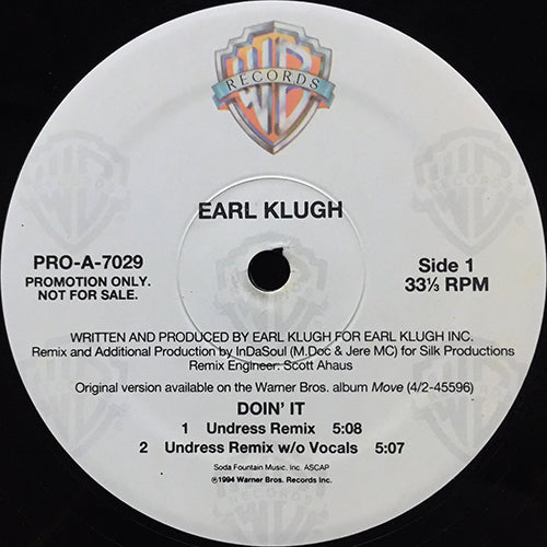 EARL KLUGH // DOIN' IT (5VER)