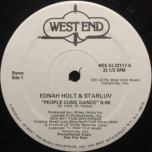 EDNAH HOLT & STARLUV // PEOPLE COME DANCE (6:06)