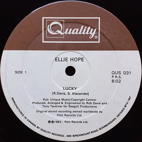 ELLIE HOPE // LUCKY (6:02) / INST (4:33)