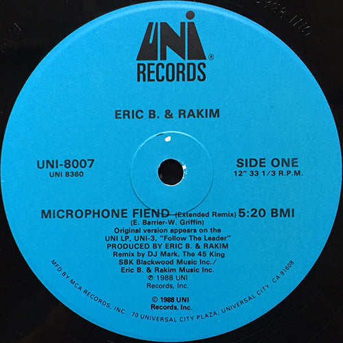 ERIC B. & RAKIM // MICROPHONE FIEND (3VER)