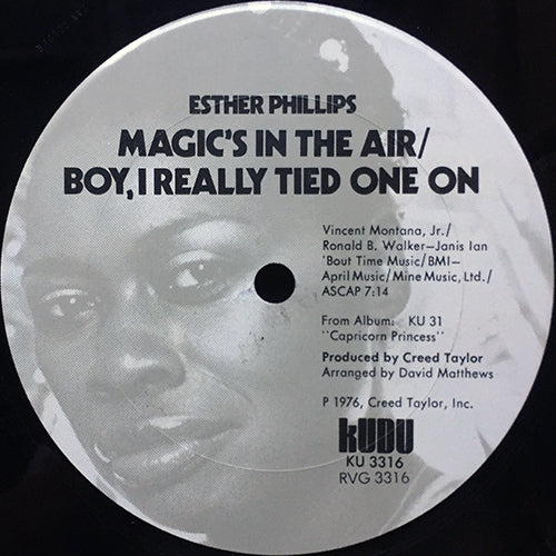 ESTHER PHILLIPS / DAVID MATTHEWS // MAGIC'S IN THE AIR/BOY, I REALLY TIED ON ONE (7:14) / YOU KEEP ME HANGING ON (6:35)