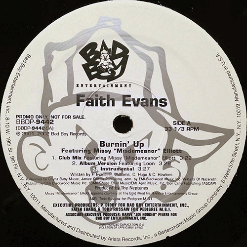 FAITH EVANS feat. MISSY ELLIOTT // BURNIN' UP (3VER) / FAITHFULLY (2VER)