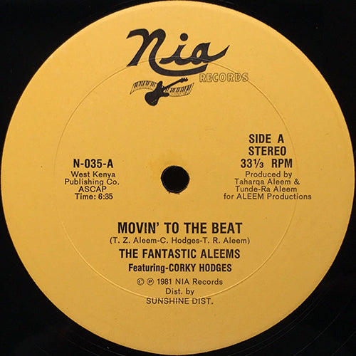 FANTASTIC ALEEMS feat. CORKY HODGES // MOVIN' TO THE BEAT (6:35) / INST (6:28)