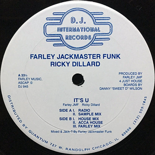 FARLEY JACKMASTER FUNK & RICKY DILLARD // IT'S U (5VER)