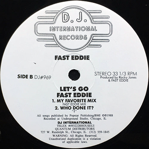 FAST EDDIE // LET'S GO (4VER)