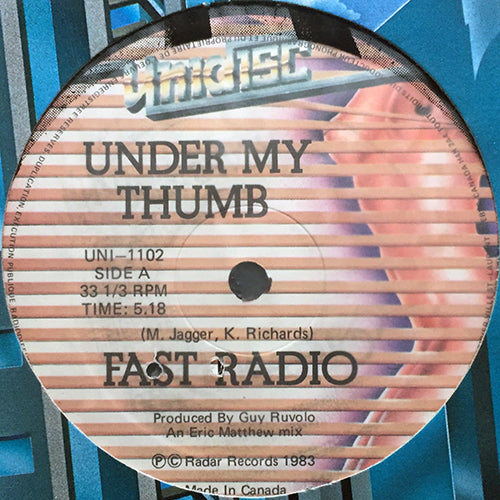 FAST RADIO / TONEY LEE // UNDER MY THUMB (5:18) / REACH UP (6:54)