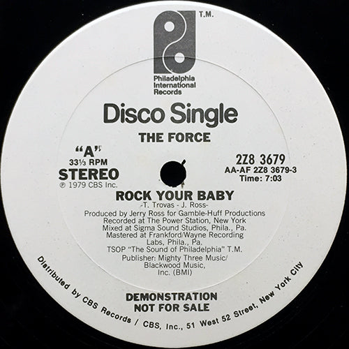FORCE // ROCK YOUR BABY (7:03) / (INSTRUMENTAL) (6:21)