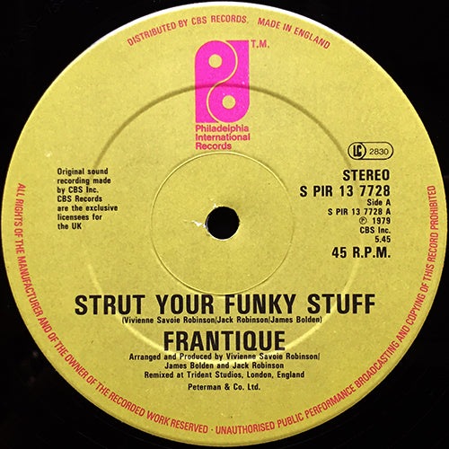 FRANTIQUE // STRUT YOUR FUNKY STUFF (5:45) / GETTING SERIOUS (8:00)