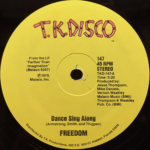 FREEDOM // DANCE SING ALONG (5:20) / SET YOU FREE (3:09)