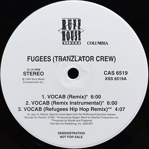 FUGEES // VOCAB (5VER) / NAPPY HEADS (MAD SPIDER MIX)