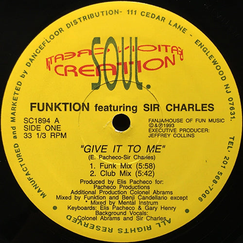 FUNKTION feat. SIR CHARLES // GIVE IT TO ME (4VER)