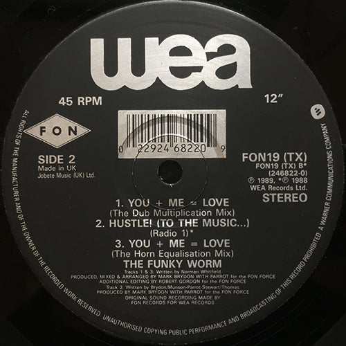 FUNKY WORM // YOU + ME = LOVE (3VER) / HUSTLE (TO THE MUSIC)