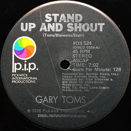 GARY TOMS // STAND UP AND SHOUT (7:02) / PARTY HARDY (9:20)