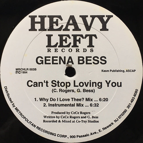 GEENA BESS // CAN'T STOP LOVING YOU (3VER)