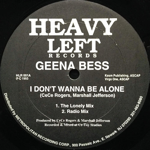 GEENA BESS // I DON'T WANNA BE ALONE (3VER)