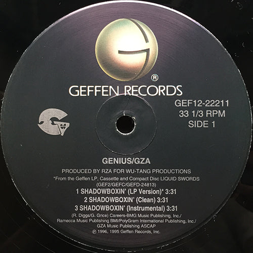 GENIUS/GZA // SHADOWBOXIN' (3VER) / 4TH CHAMBER (3VER) – next records japan
