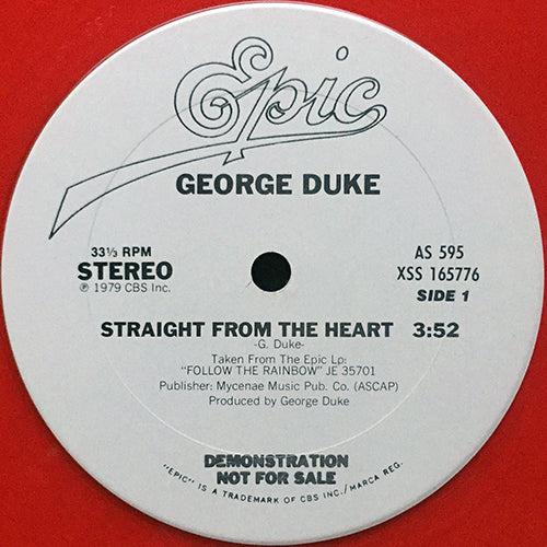GEORGE DUKE // STRAIGHT FROM THE HEART (3:52) / PLUCK (4:48)