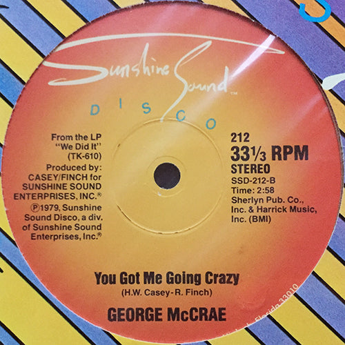 GEORGE McCRAE // DON'T YOU FEEL MY LOVE (7:00) / YOU GOT ME GOING CRAZY (2:58)