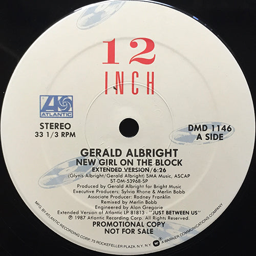 GERALD ALBRIGHT // NEW GIRL ON THE BLOCK (EXTENDED REMIX) (6:26) / (EDIT OF REMIX) (3:59) / (RADIO VERSION) (4:52)